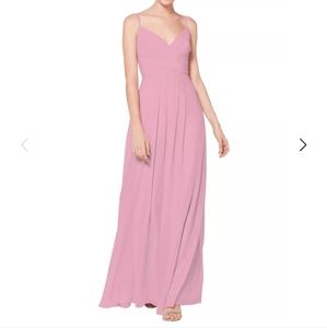 Bill Levkoff Size 6 Shell Pink Bridesmaid Dress